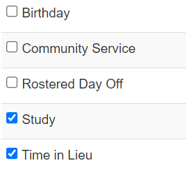 How to add and remove Leave Types