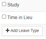 How to add and remove Leave Types
