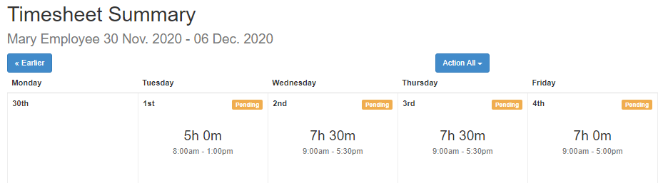 How to create a manual timesheet