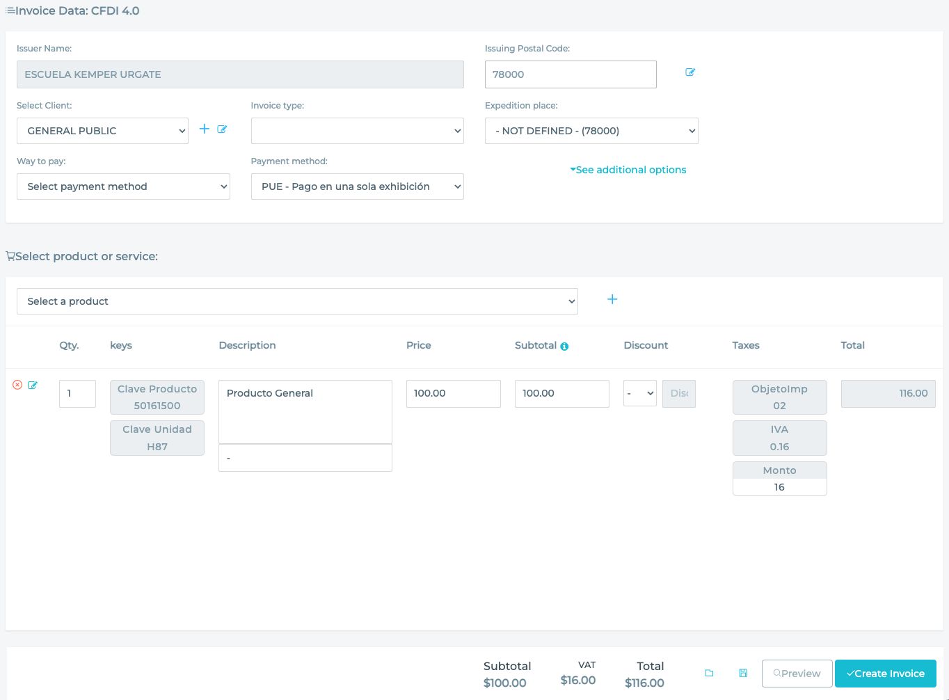 How do I create an Invoice?