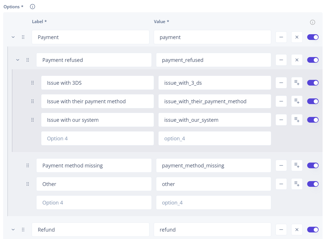 Adding & editing custom conversation attributes