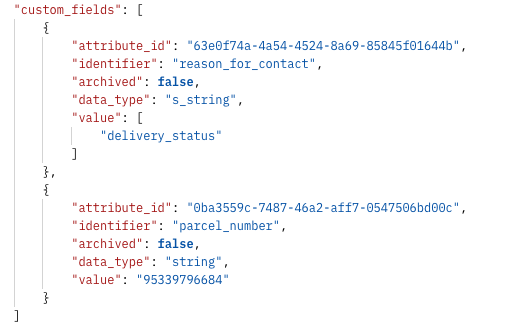 Search & API access for custom attributes