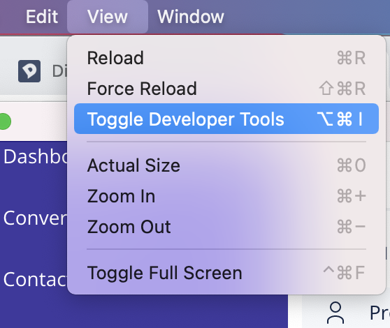 How to open the developer console when troubleshooting issues?