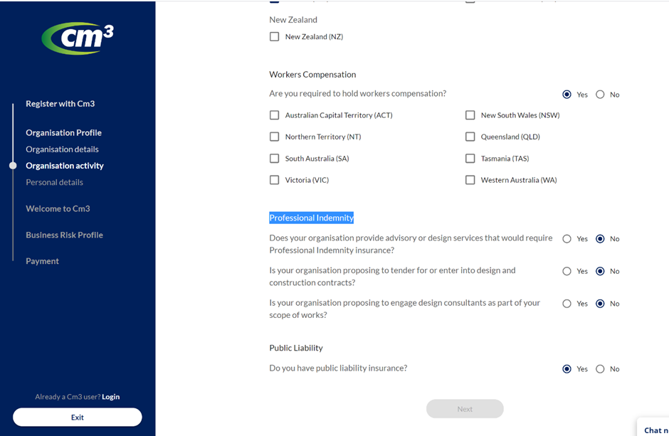 How to register on Cm3