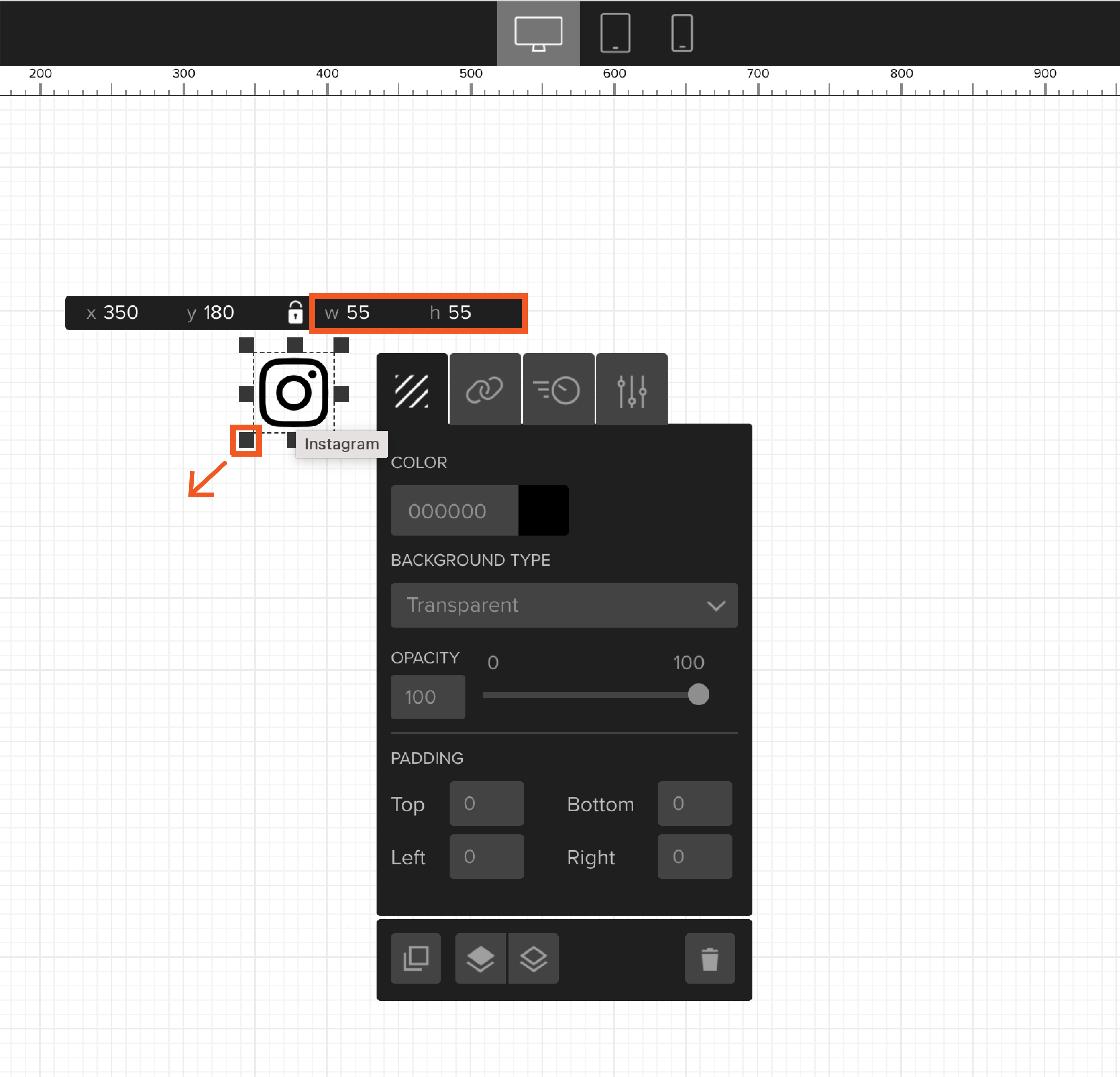 Adding icons