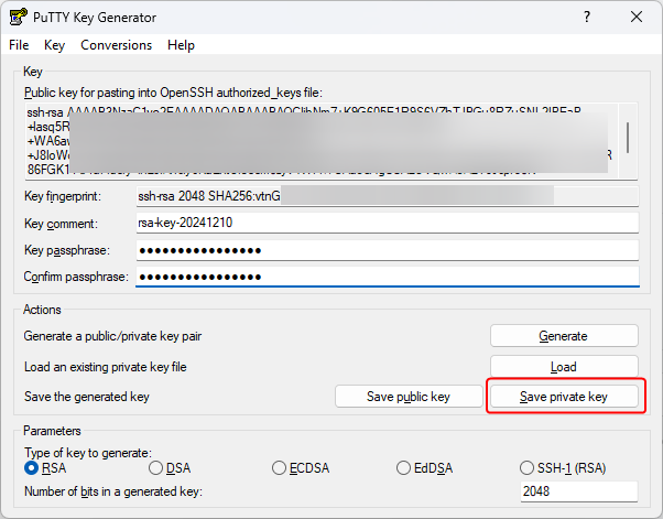 How do I create a public-private key pair?