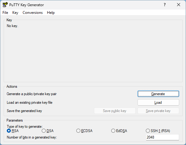 How do I create a public-private key pair?