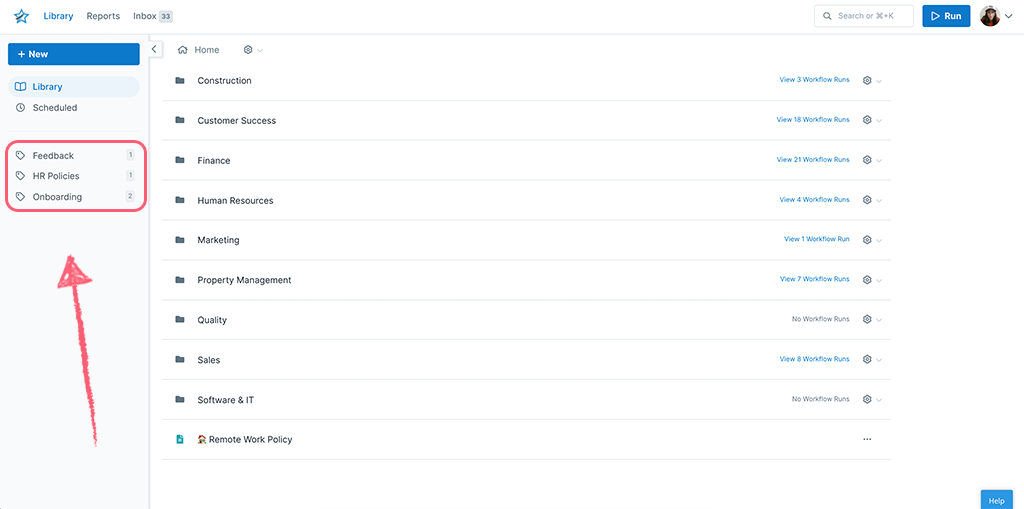 Creating and Managing Tags