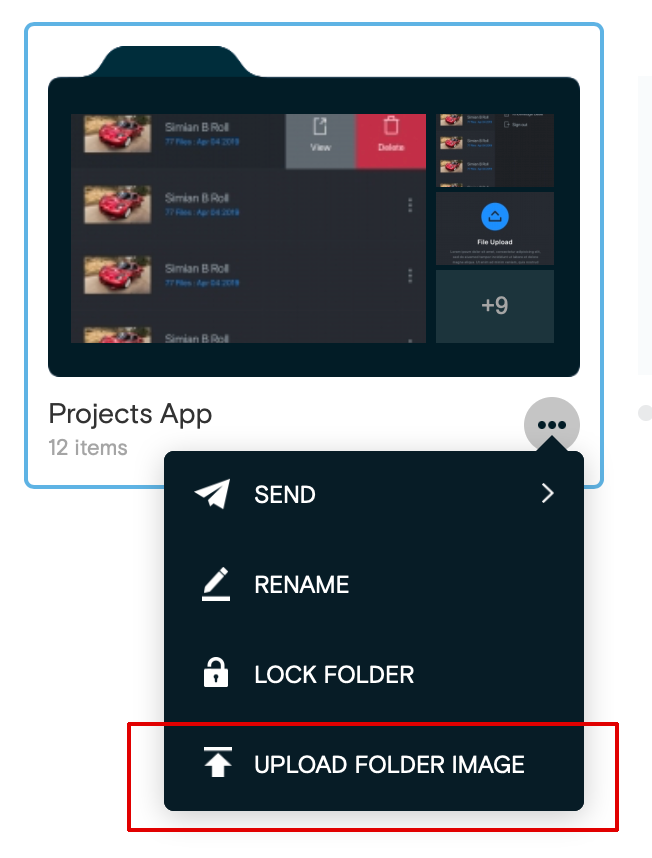 Change a Project Folder Thumbnail