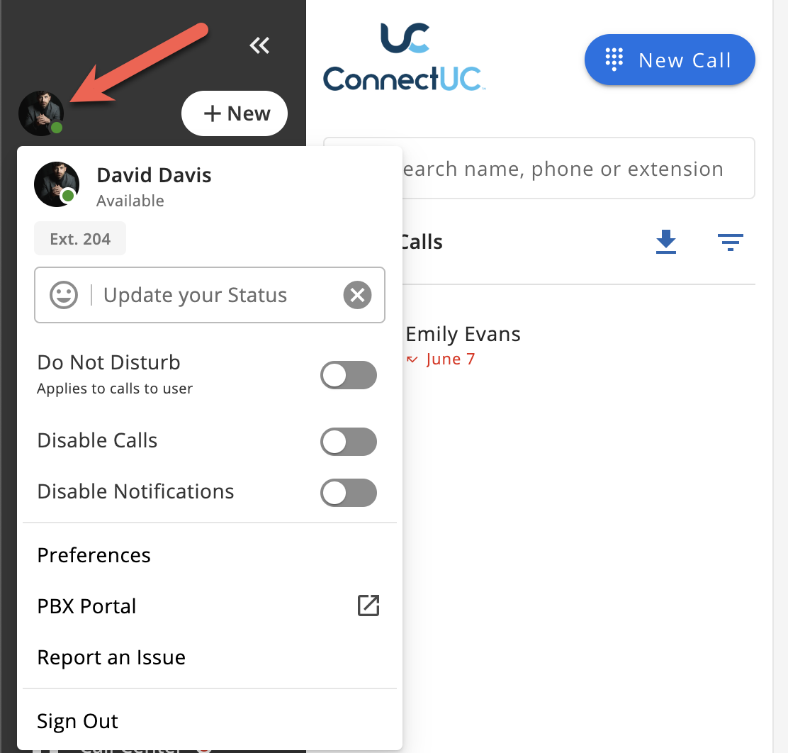 ConnectUC – Settings & Preferences | AdamsComm Telecom Solutions