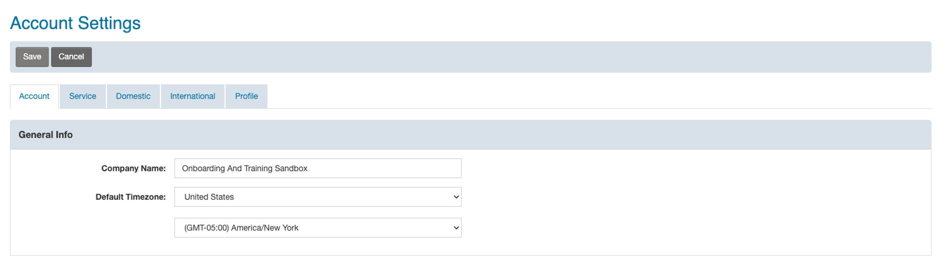 Customer (L4) - Account Settings