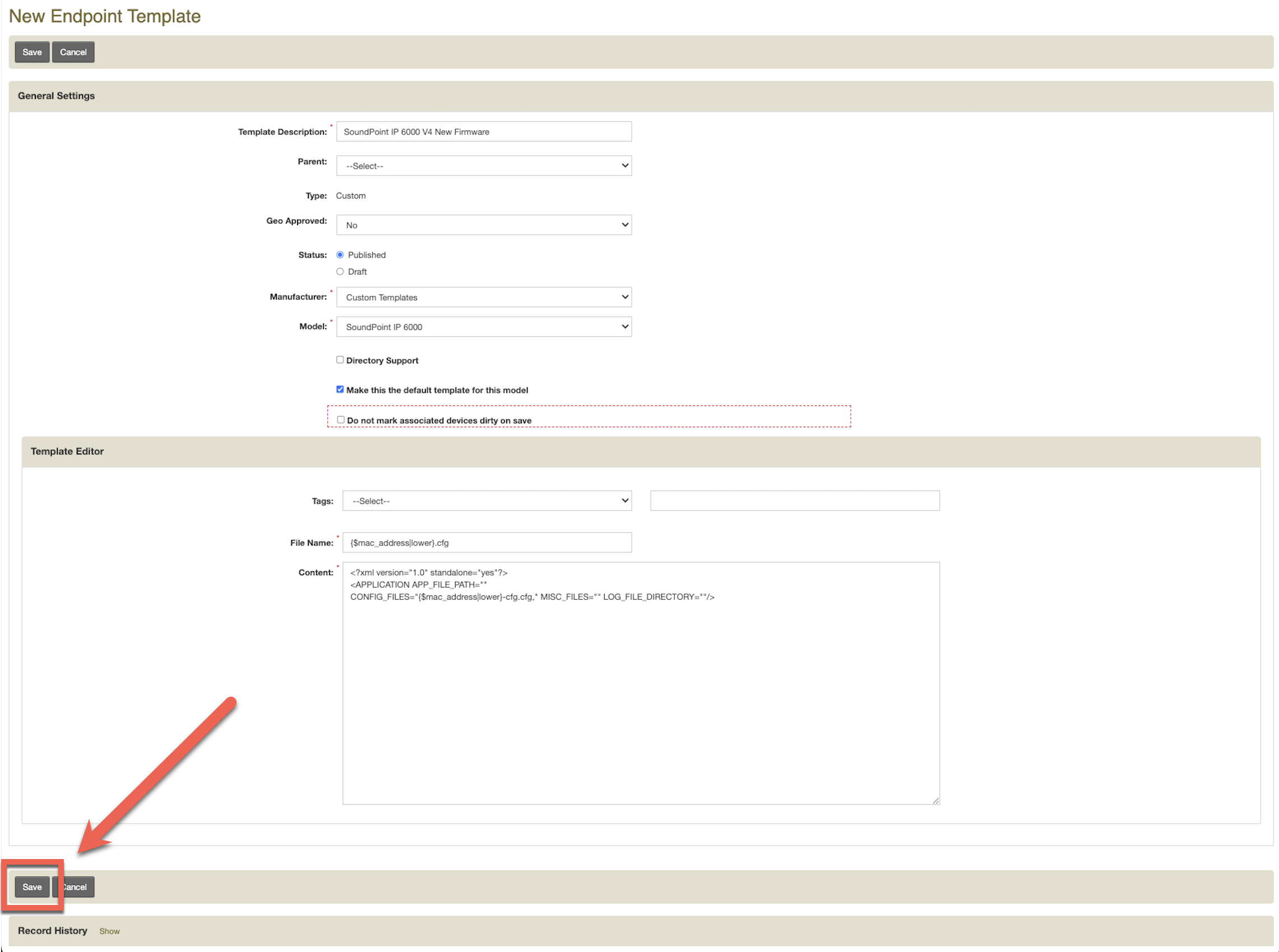 Clone Or Create A Custom Template