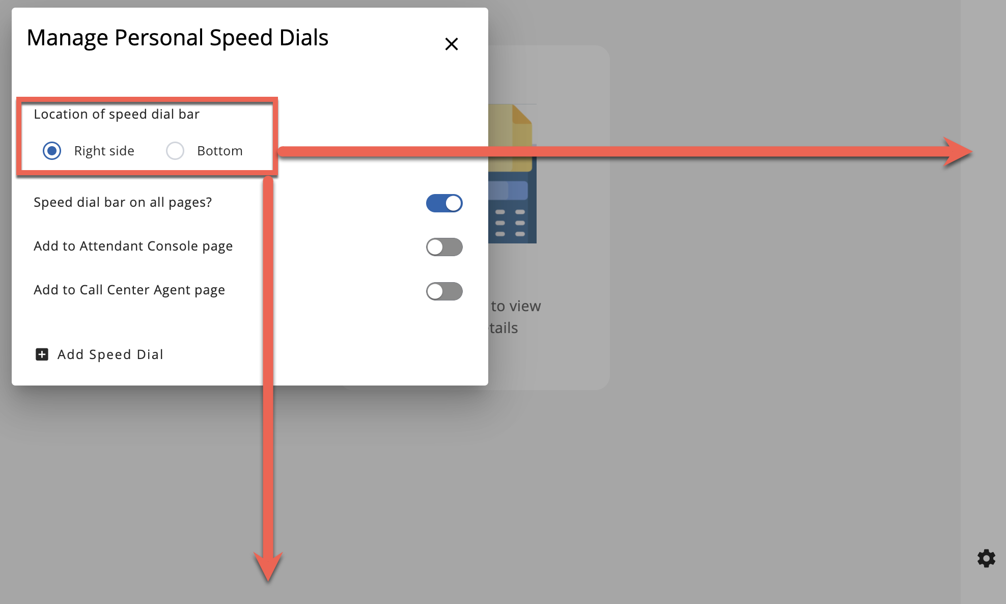 Speed Dials