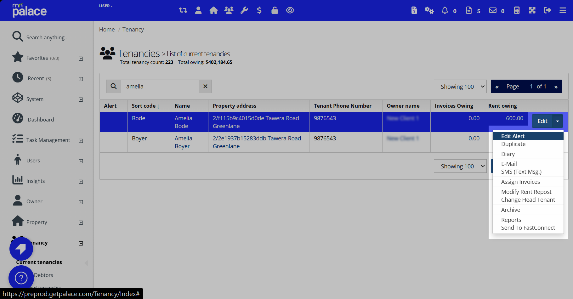 Add and edit a custom alert text to an entity