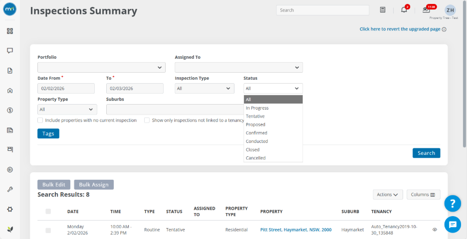 Visualize Inspection Status Understand the routine inspection workflow and statuses