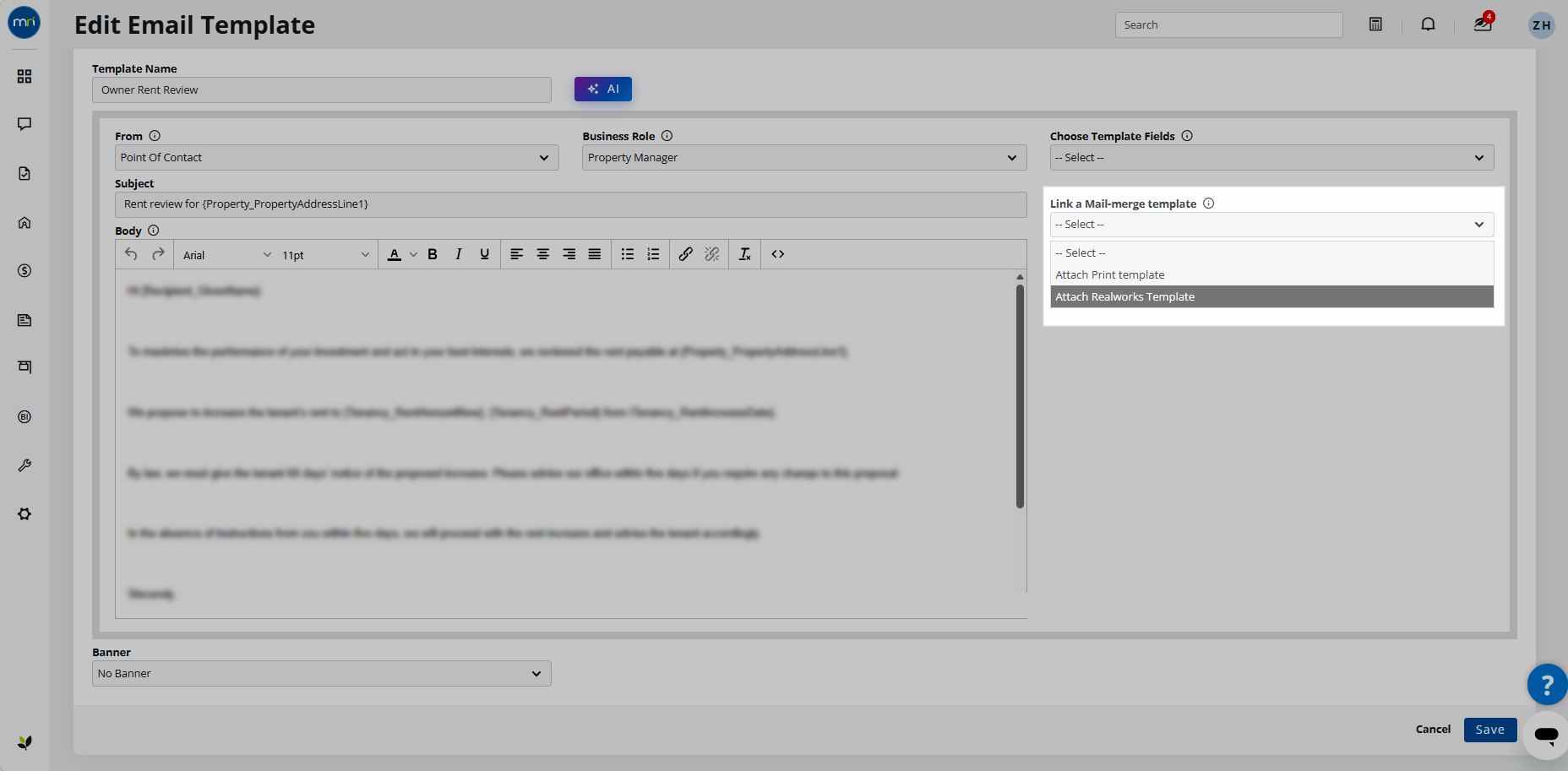 Add Attachment to Email Template