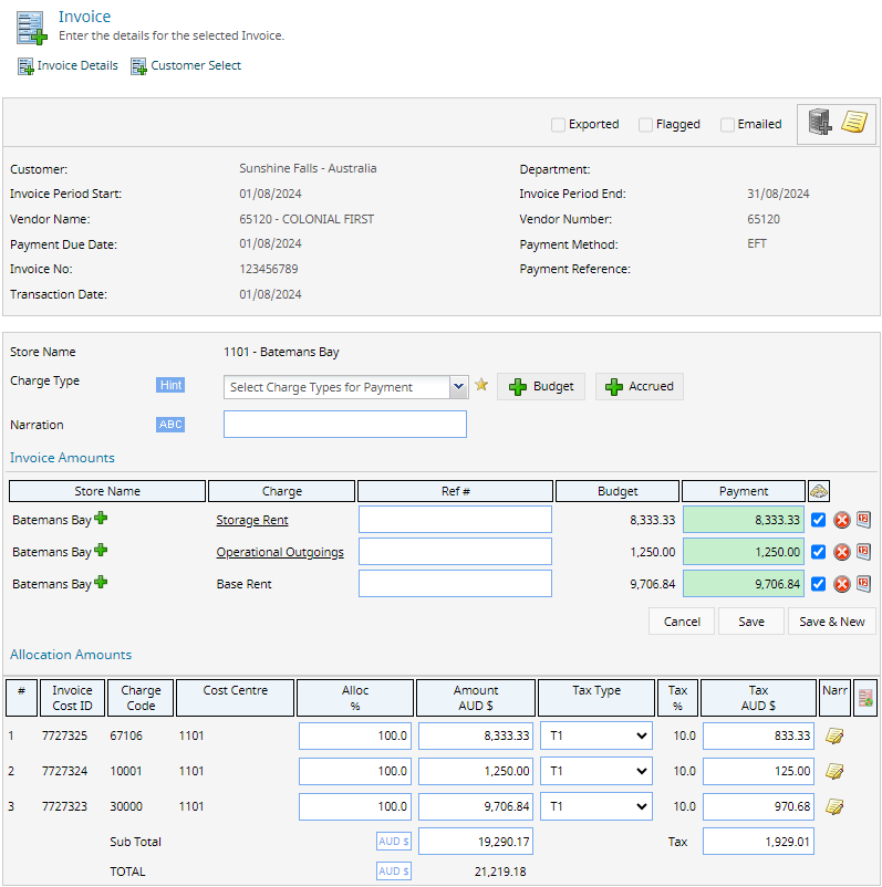 Create invoices