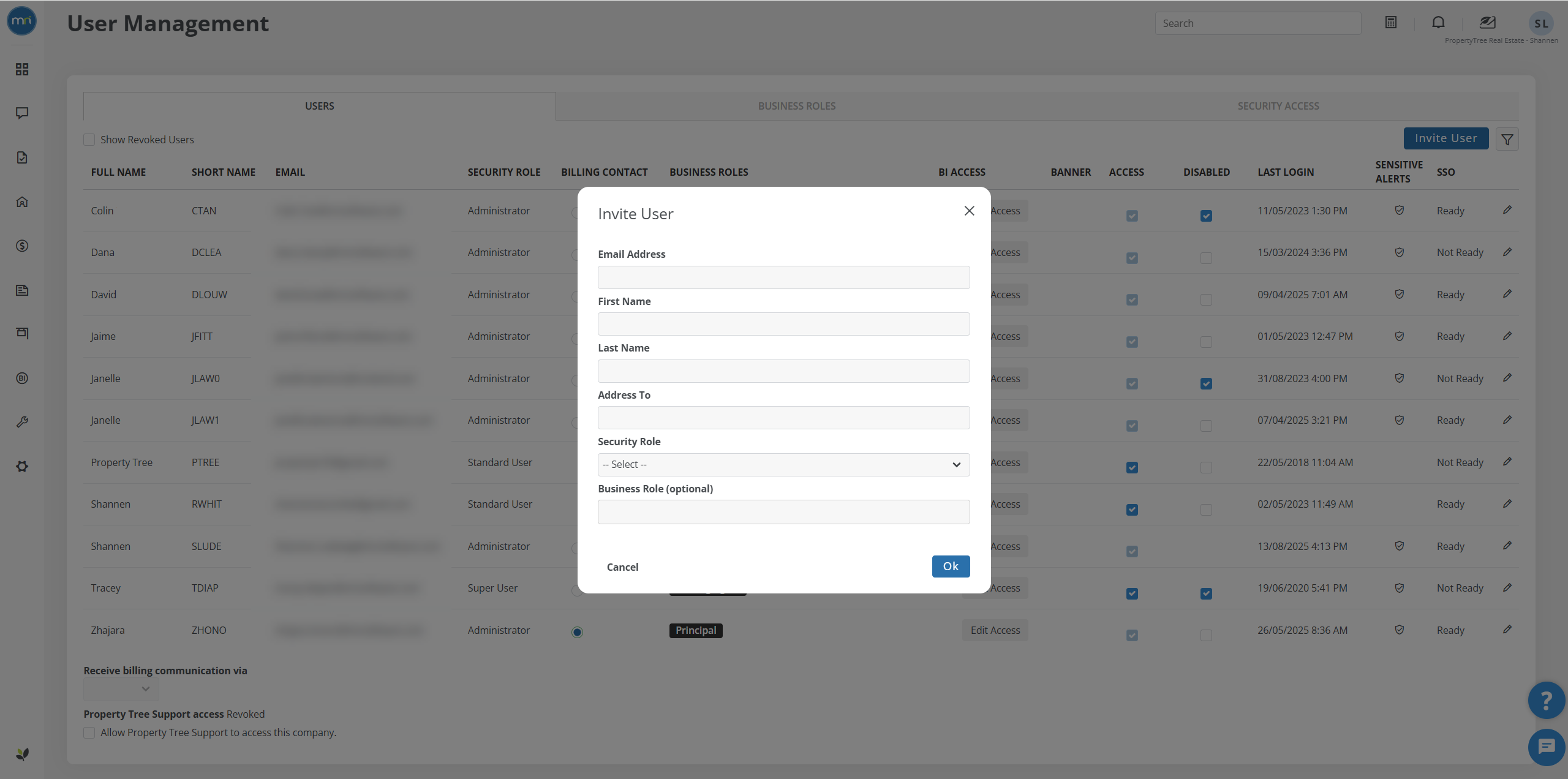 User Invite Database Schema Add or invite a new user