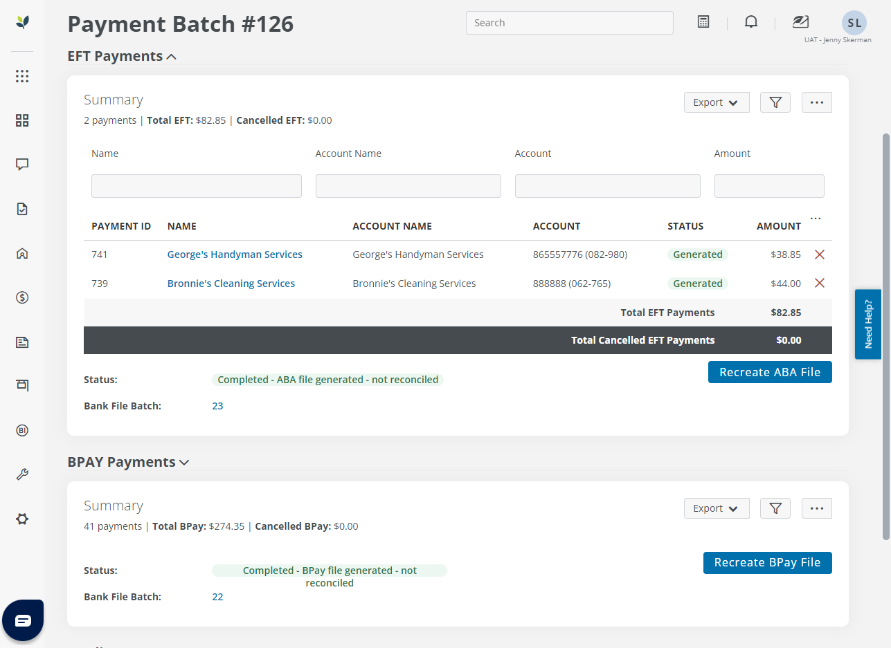 Bpay Payment Specification File Example.pdf Find Payment & Bank File Batches