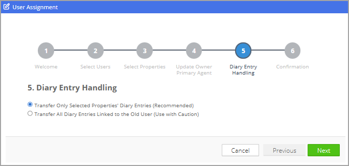 Use the user assignment wizard