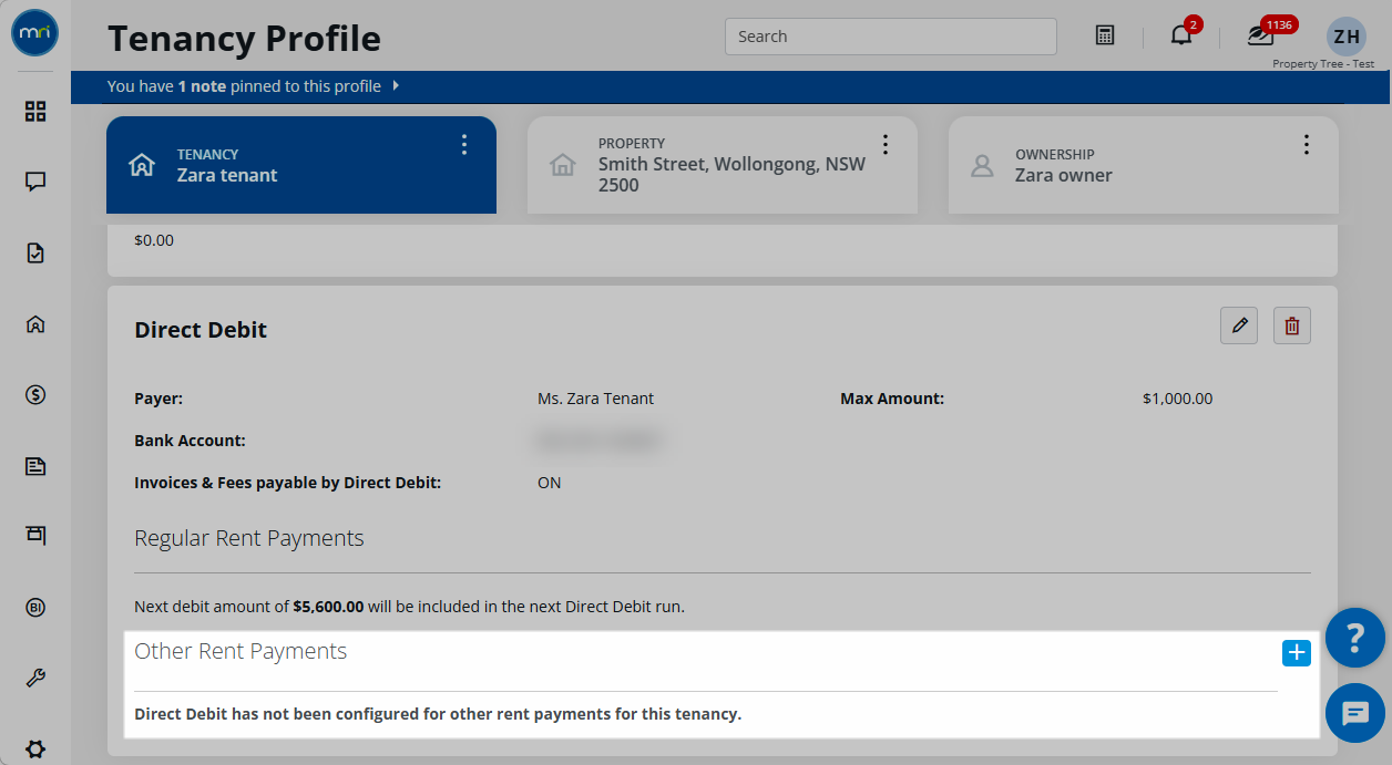 Set up Other Rent Payments via Direct Debit