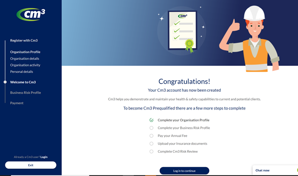How to register on Cm3