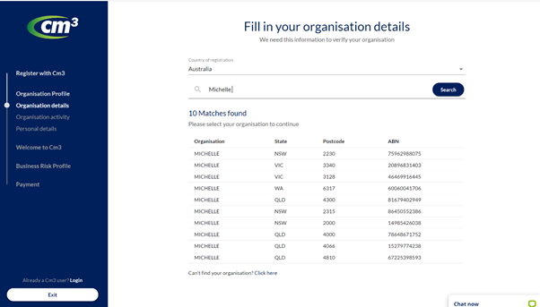How to register on Cm3