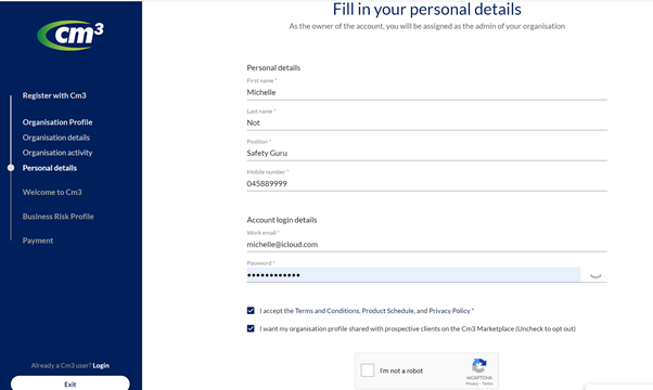 How to register on Cm3