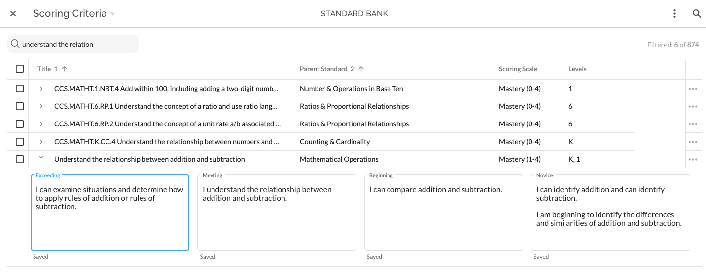 Reference - Scoring Criteria