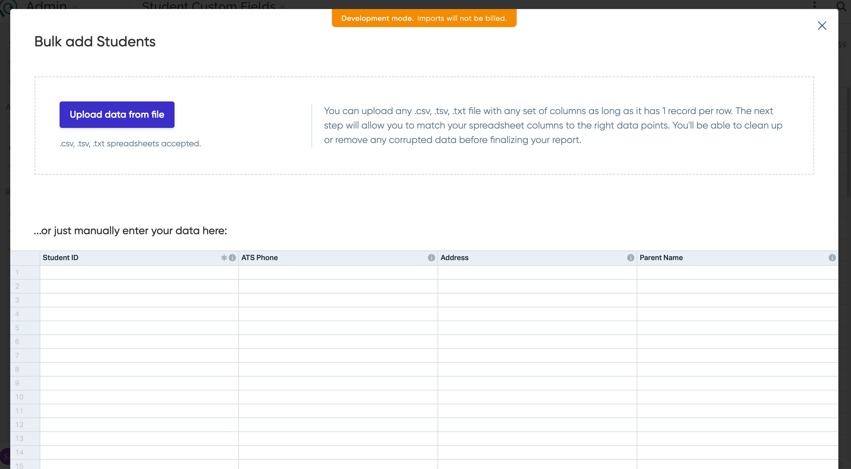 How To Import and Edit Information in Student Custom Fields