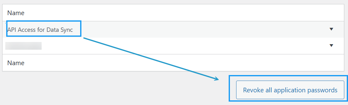 revoke all application passwords