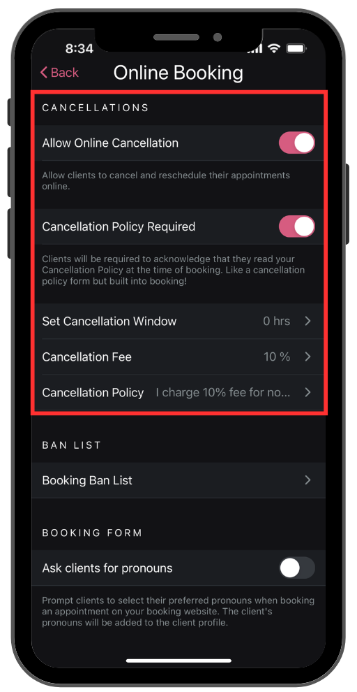 How to Setup Your Cancellation Policy