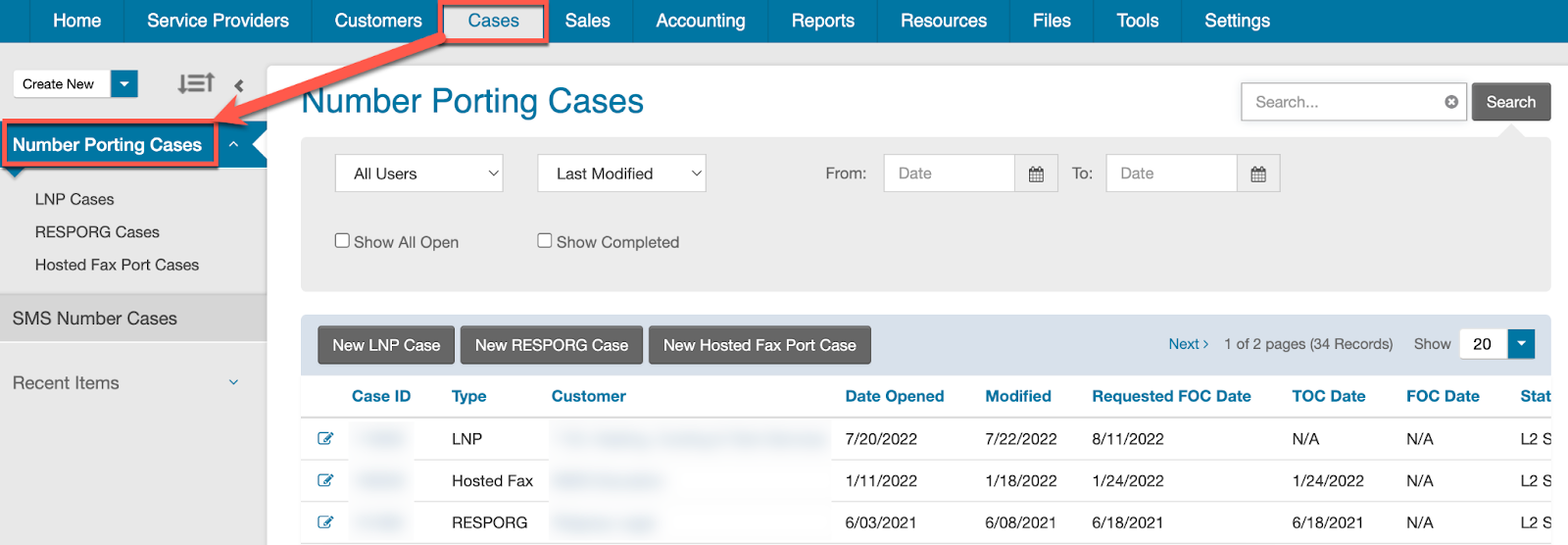 Manage Port Requests