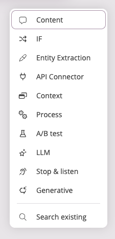 The action editor