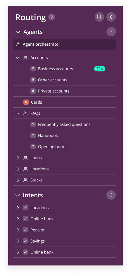 Hybrid building options: Agentic intents and intent agents