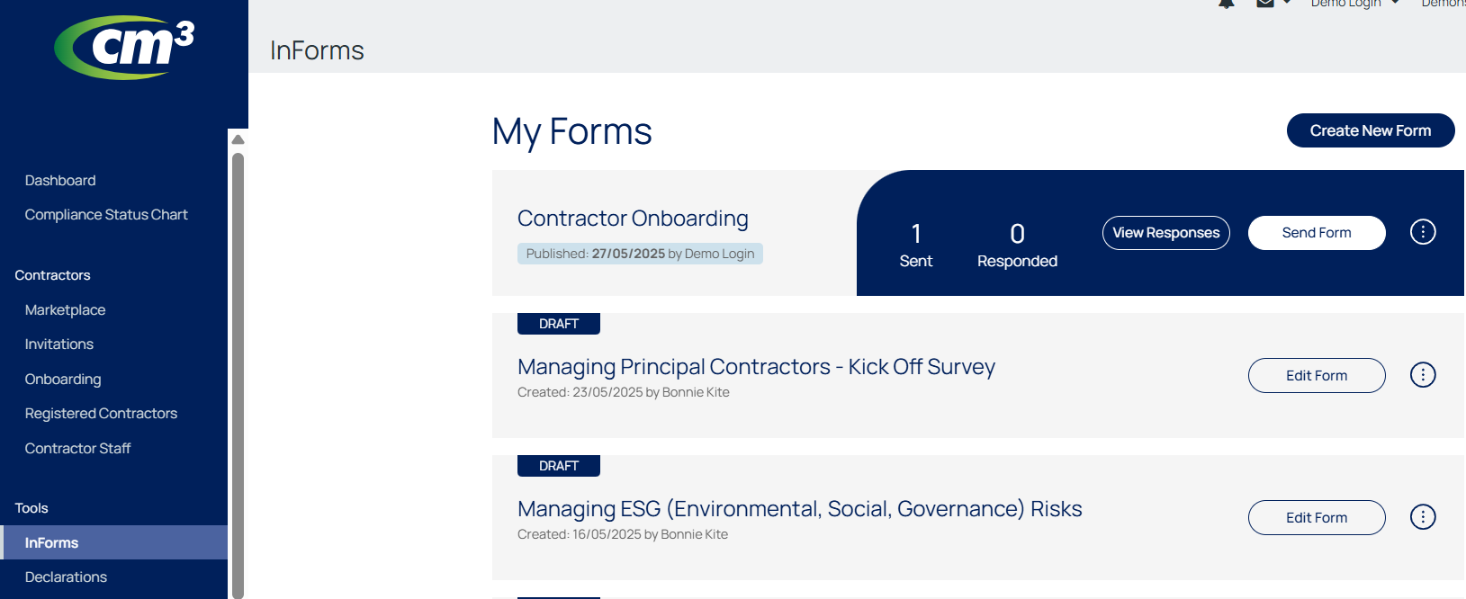 Informs Example Document InForms - Overview