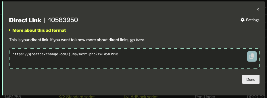 Direct Links Integration Guide for Publishers