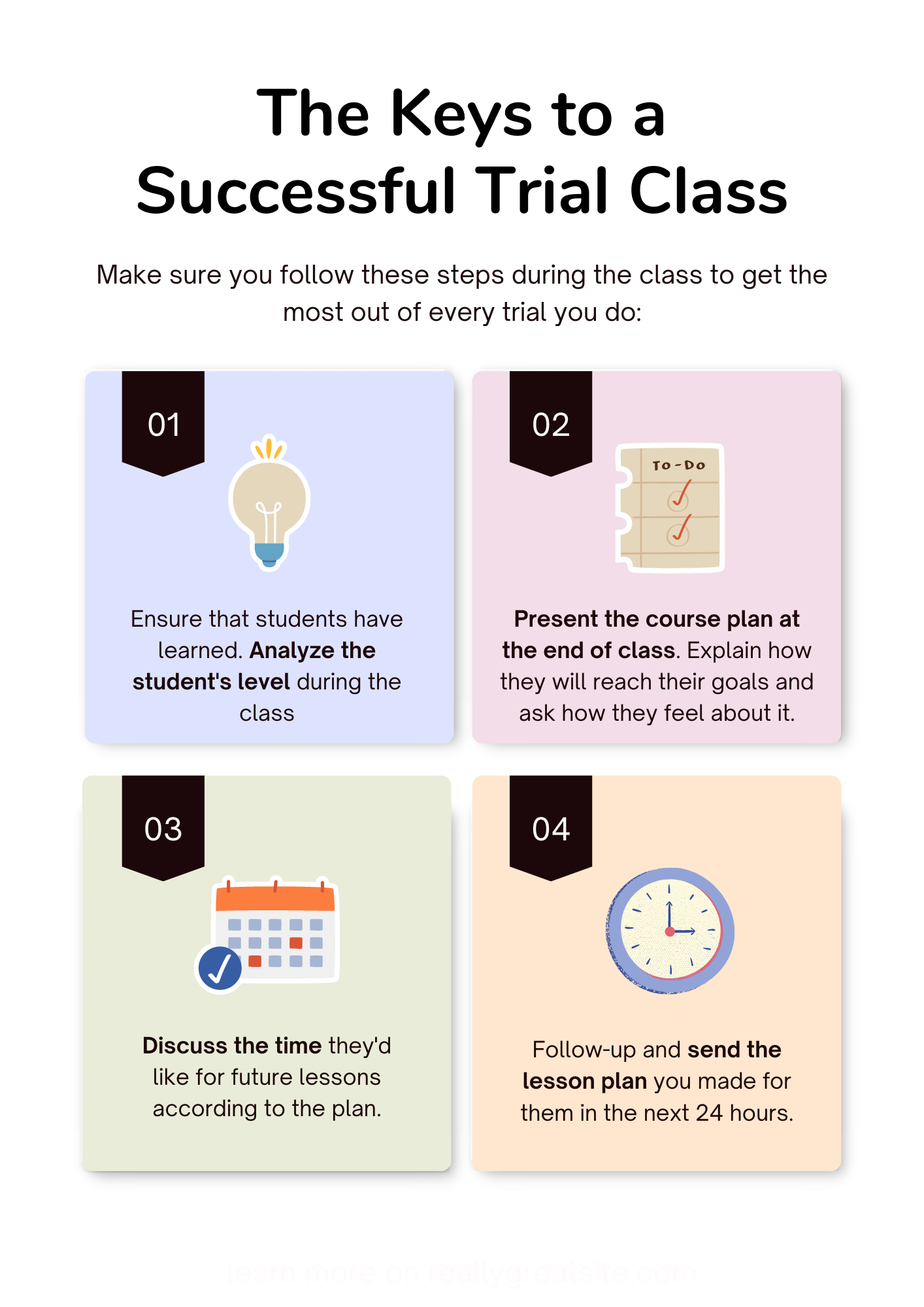 How to do trial classes to sell formal classes effectively