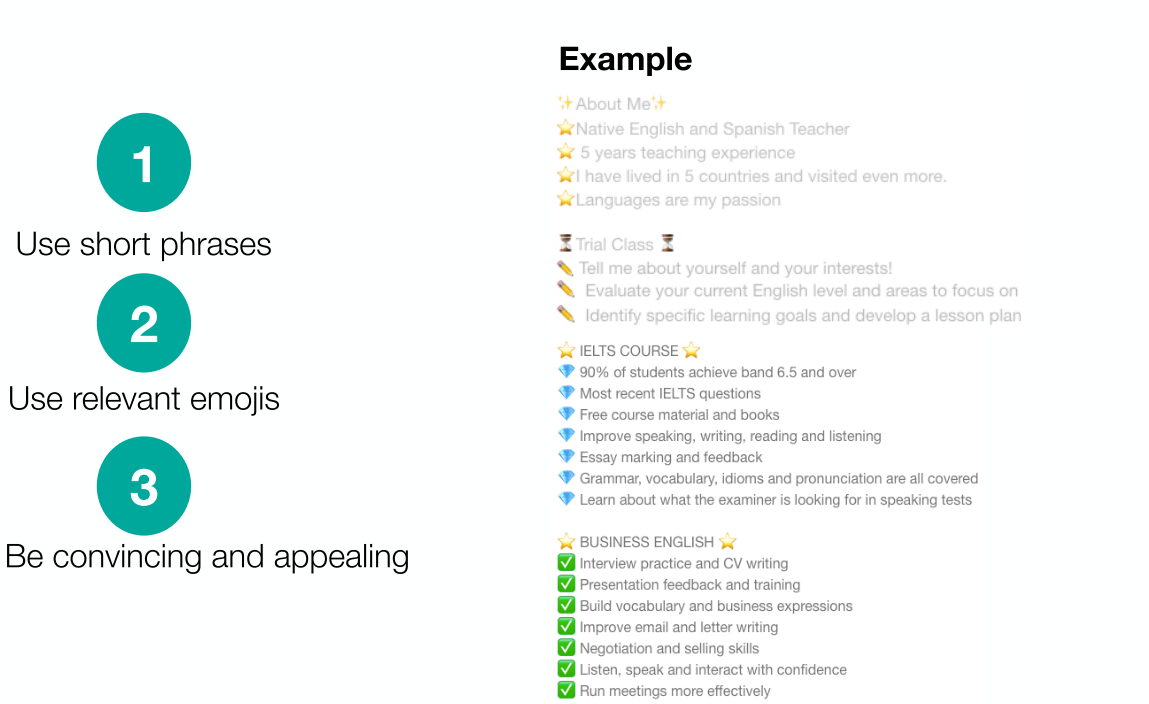Create an ideal teacher profile now!