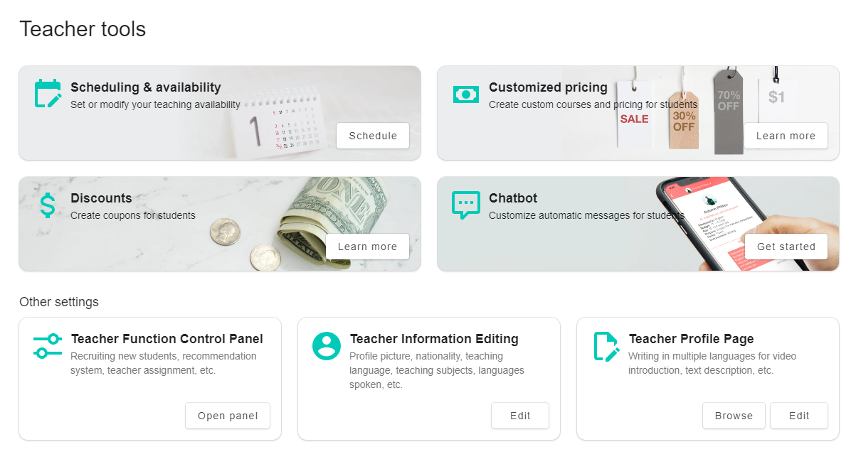 Create an ideal teacher profile now!