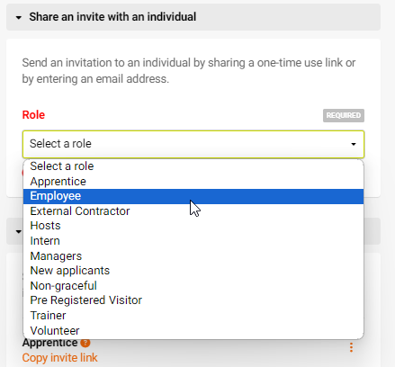 Inviting your team members to connect