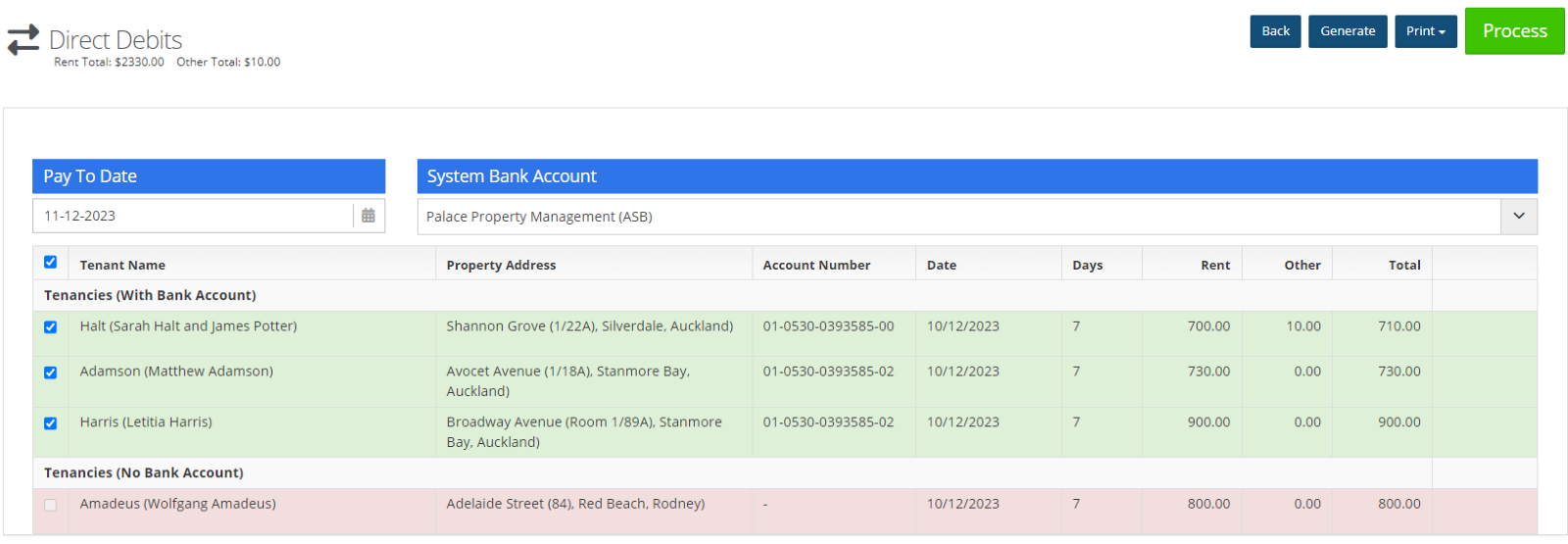 Understand direct debits