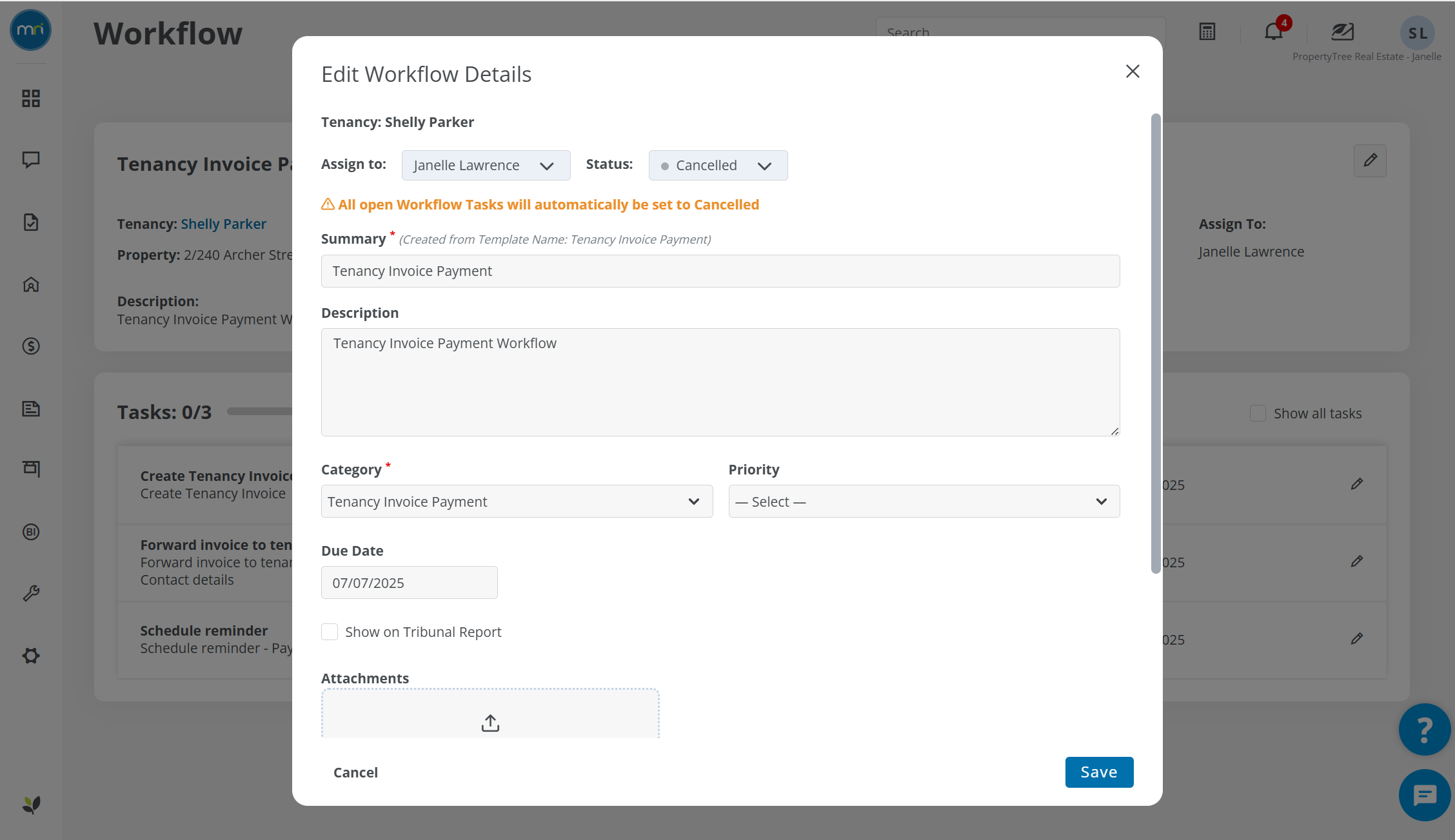 Deactivate a workflow template