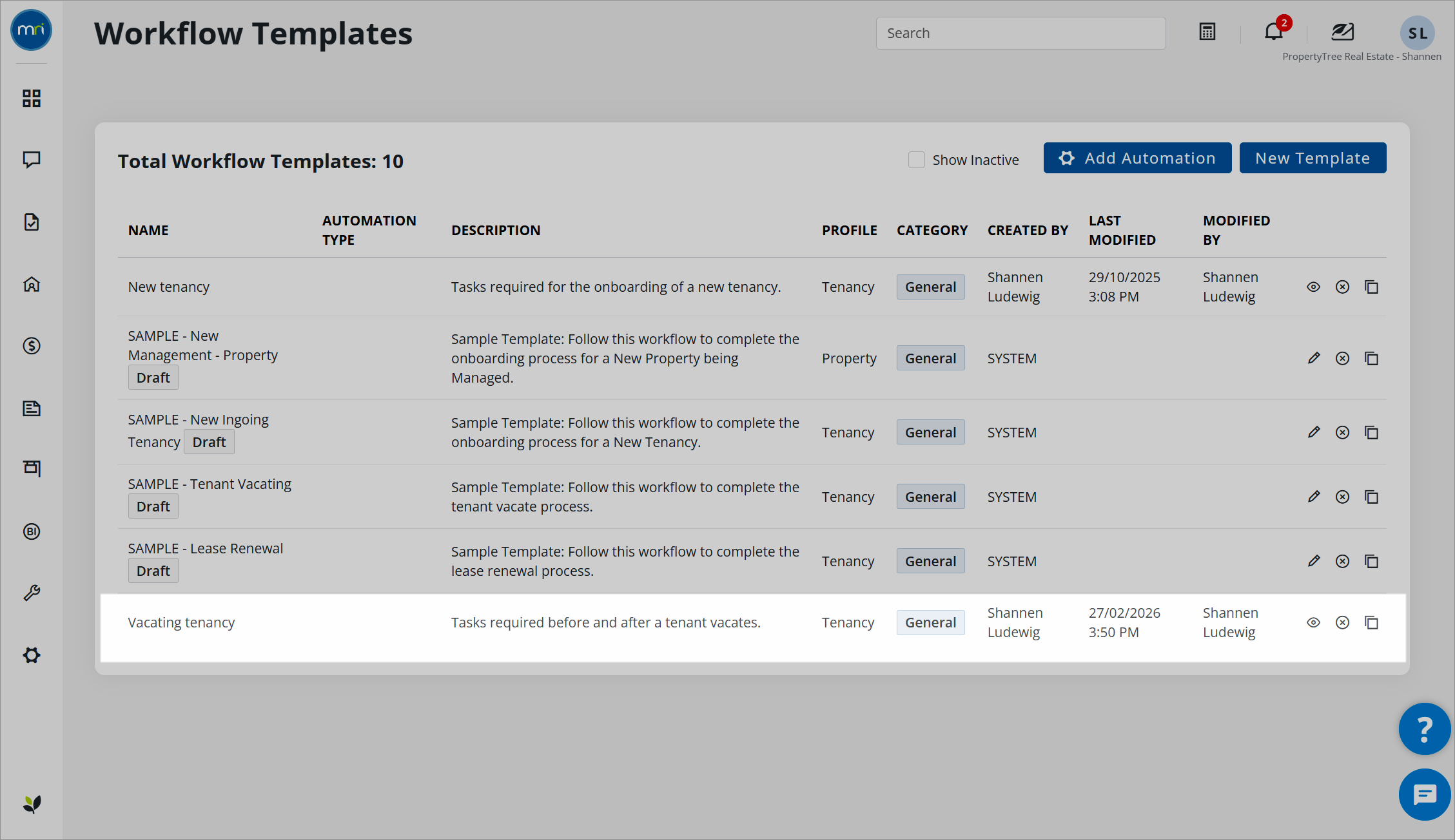 Create a workflow template