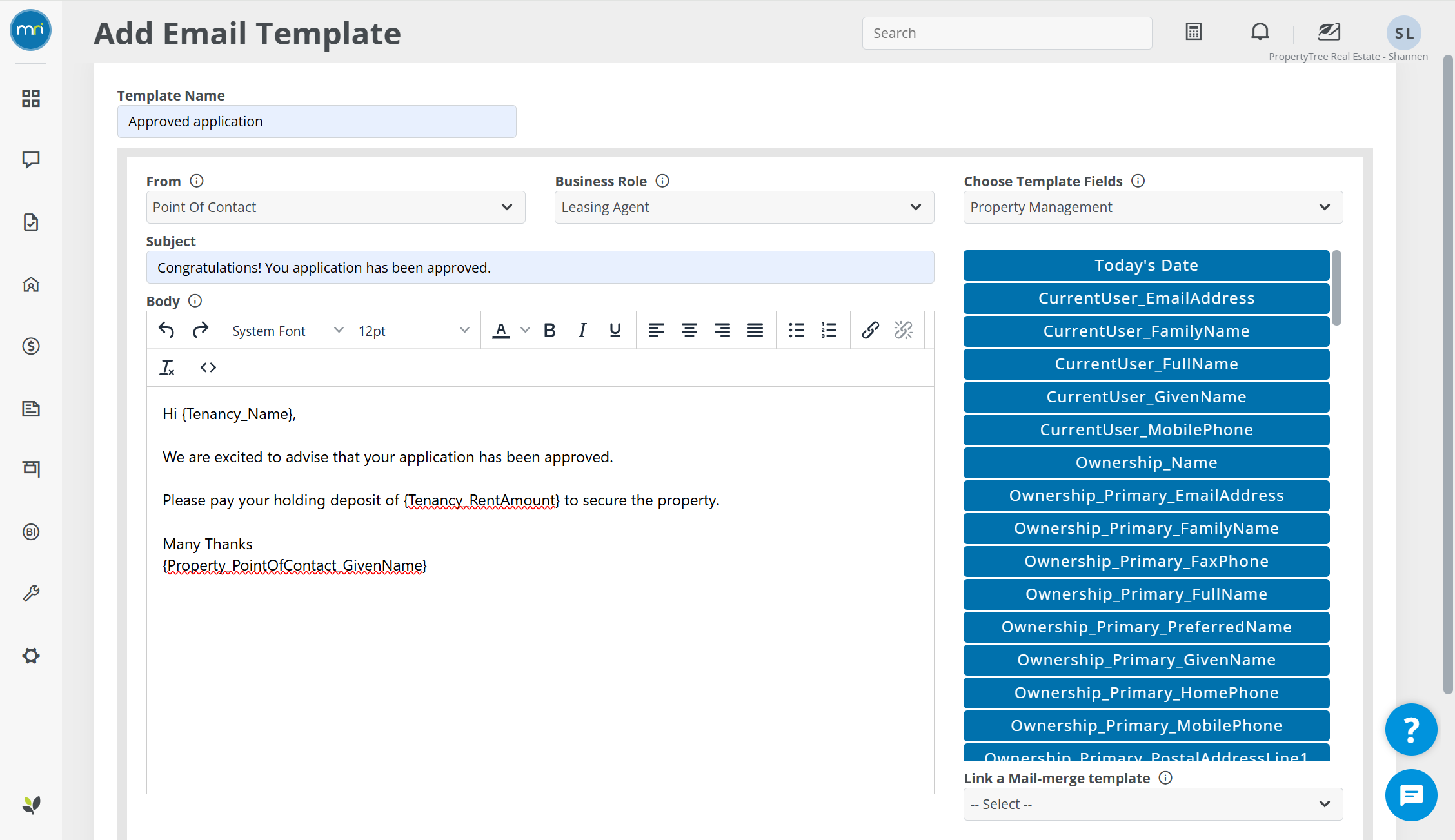 Create and edit email templates