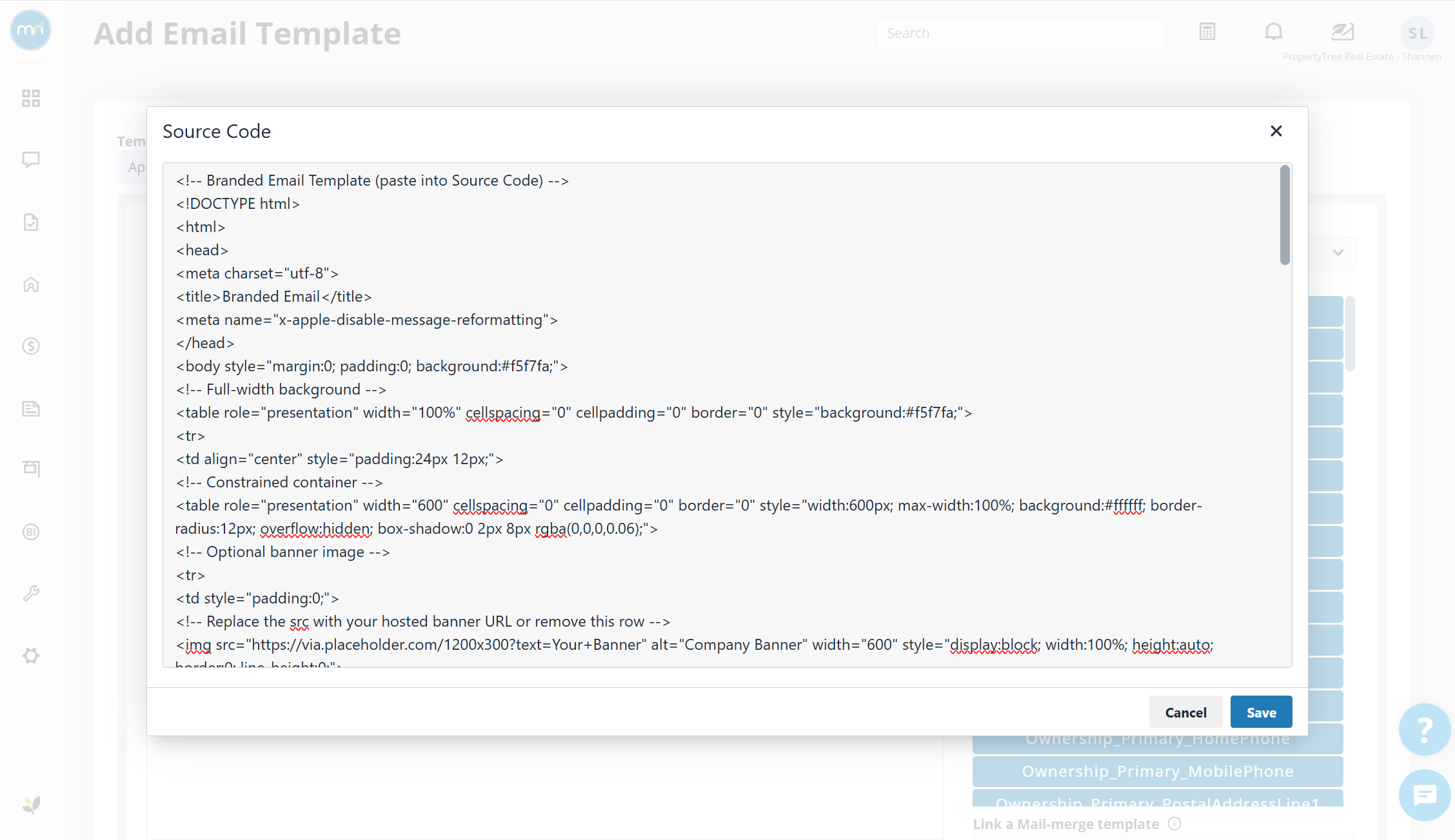 Create and edit email templates