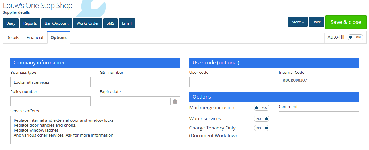 Single Source Profile Add a supplier profile