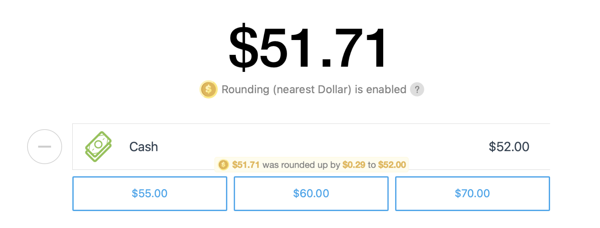 Cash Rounding