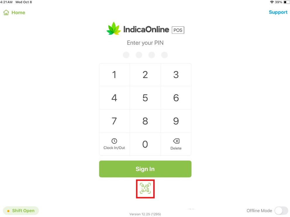 Signing In with QR/Barcode