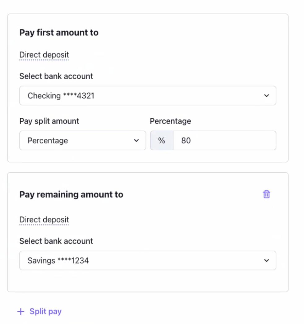 How to Split Worker Direct Deposit Into Multiple Bank Accounts